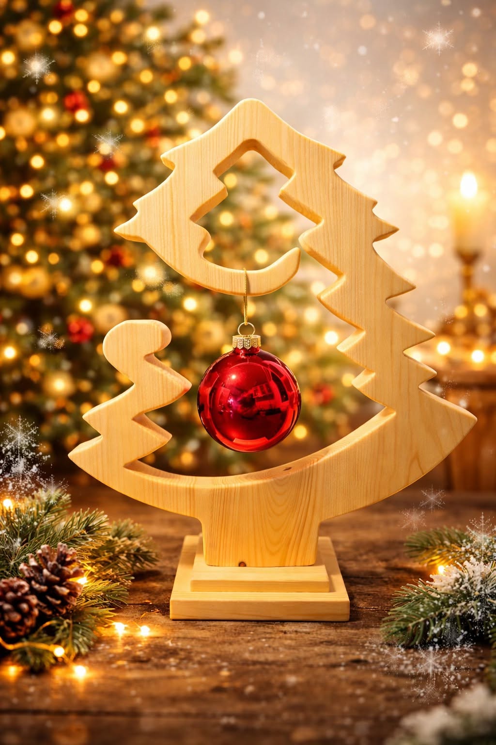 Puidust jõulukaunistus